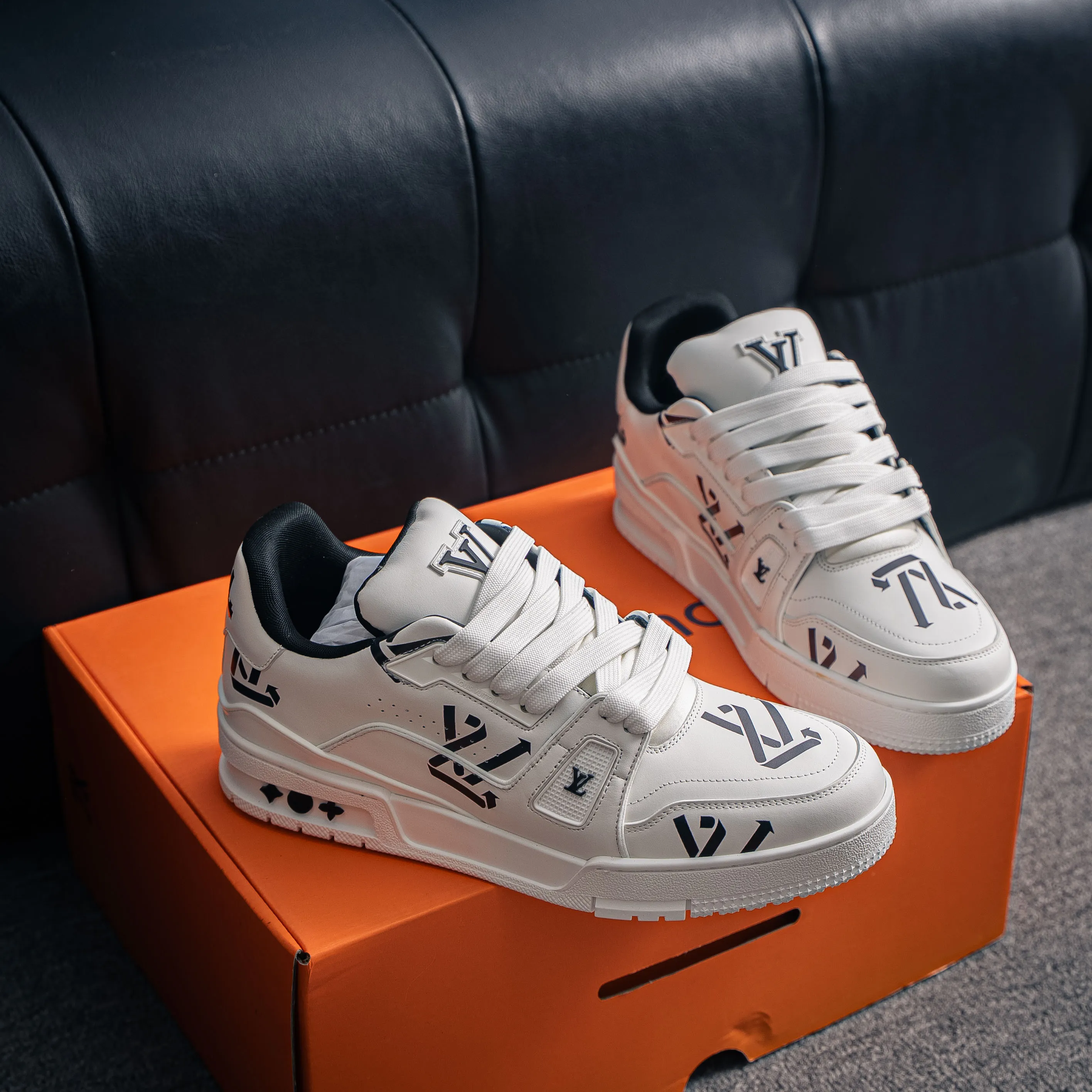【VL 】 LOUIS VUITTON LV Trainer ✦ Cowhide Leather Monogram ，Retro ✦ #